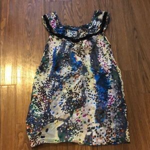 Multicolored Karlie silk blouse